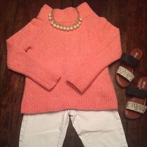 Anthropology Pink Moth Sweater